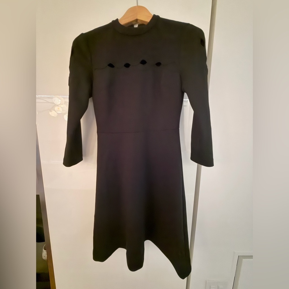 Elie Tahari Black Long Sleeve Dress